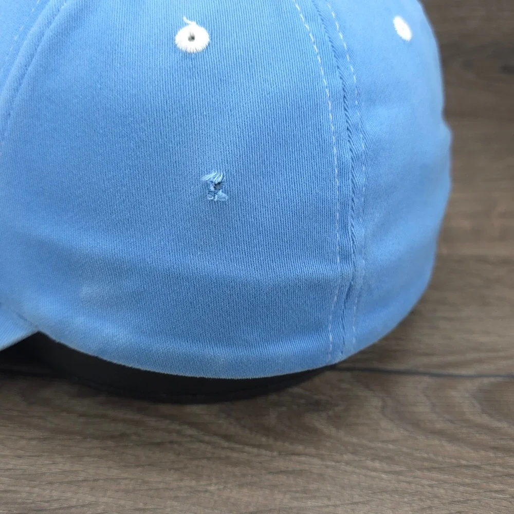 Nike Hat Cap Fitted One Size Blue Men Athletic Swoosh Golf Baseball Sportswear